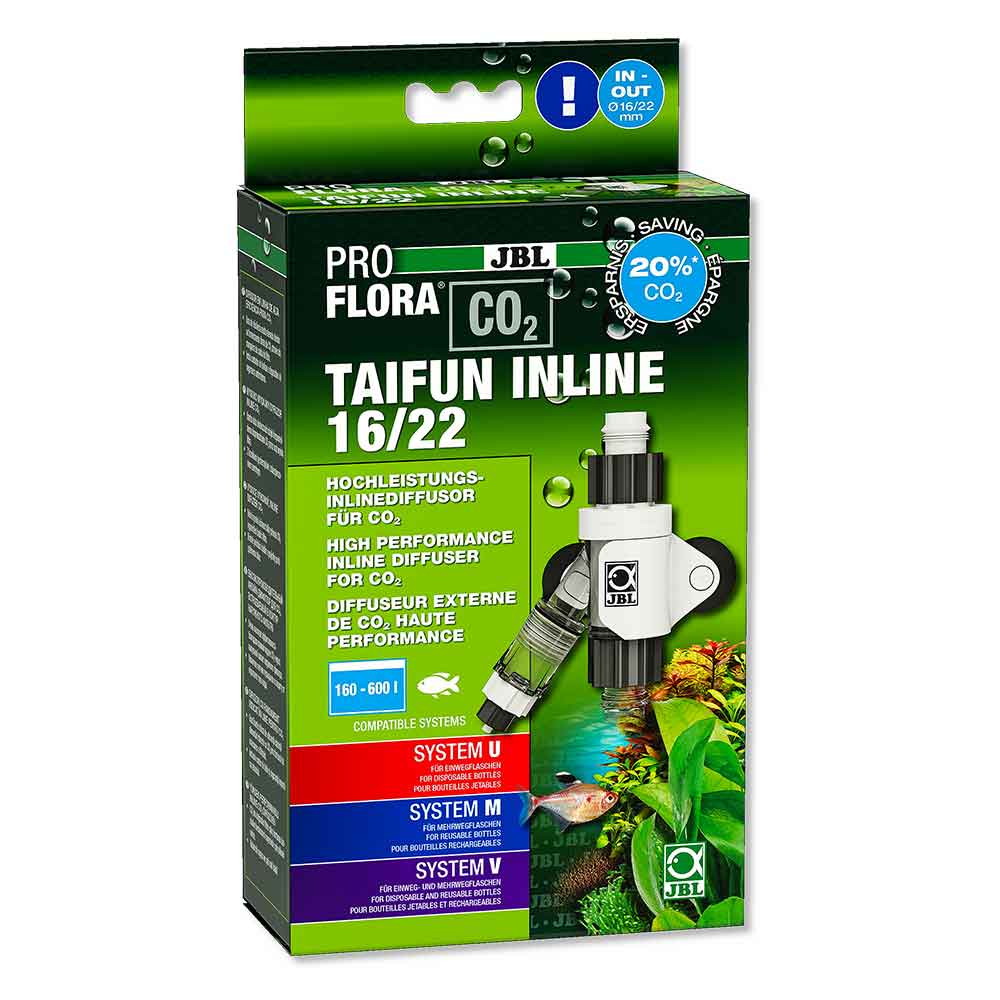 Jbl Proflora Taifun Inline 16/22 mm Diffusore CO2 per Filtri esterni