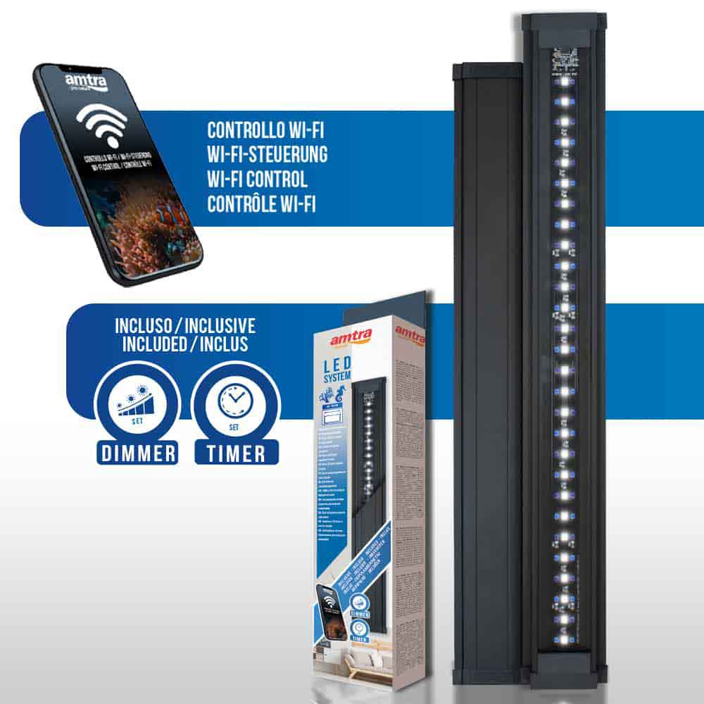 Amtra Led System Reef Lampada a Led Wi-Fi 600mm 24W per vasche 55-80cm