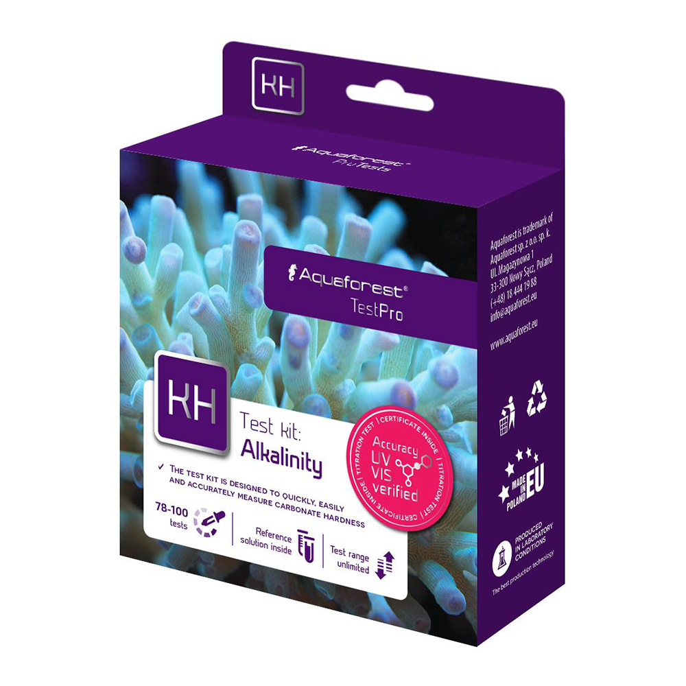 Aquaforest Test Pro Kit Alkalinity KH 78-100 misurazioni