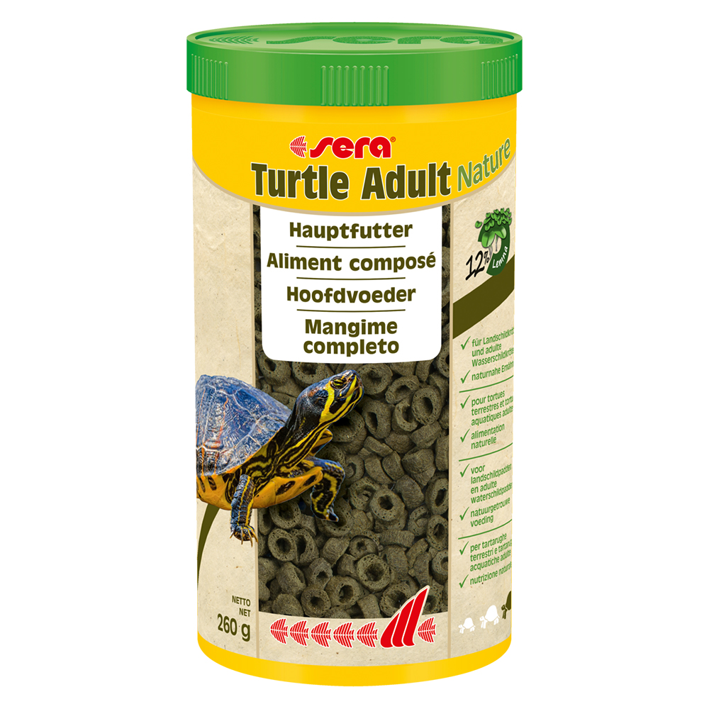 Sera Turtle Adult Nature Mangime per Tartarughe 1000ml 260g