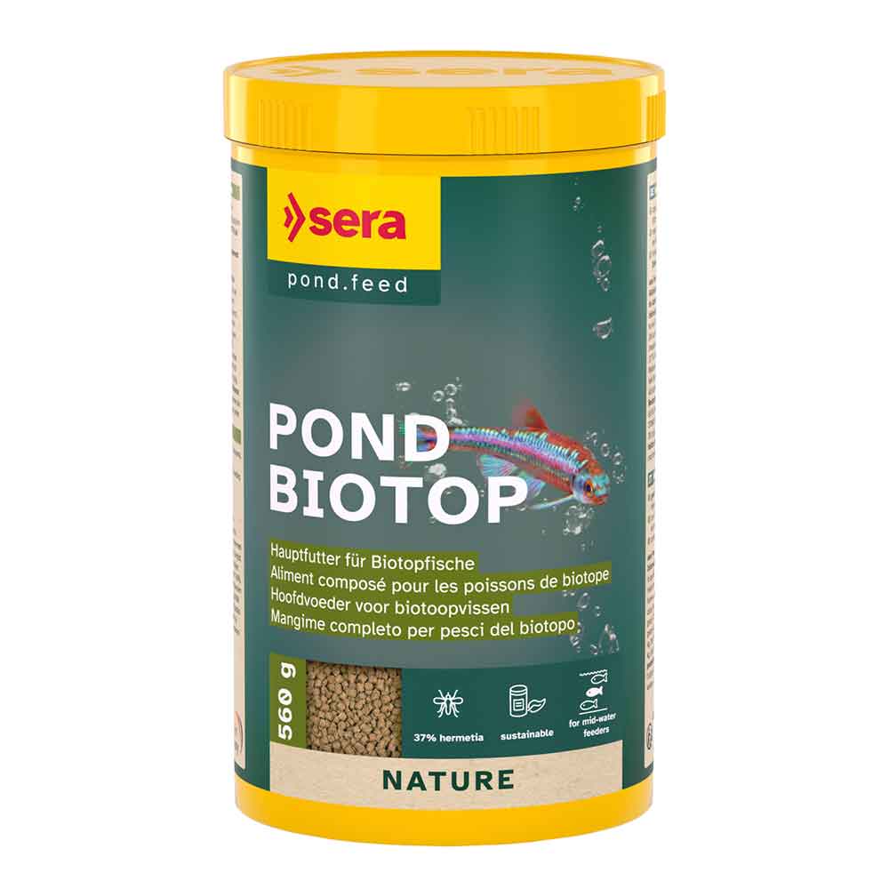 Sera Pond Biotop Nature Mangime granulare con Farina di insetti 1000ml 560g