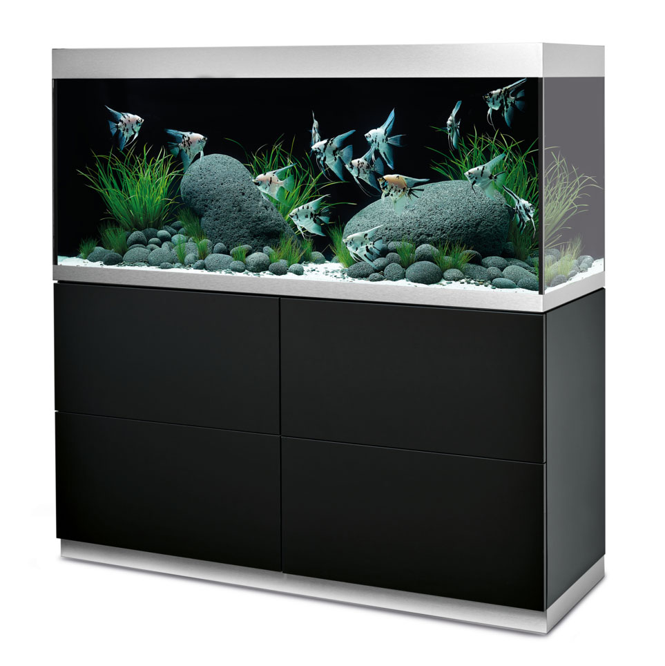 Oase HighLine Optiwhite 400 Acquario e Supporto Antracite 413 litri