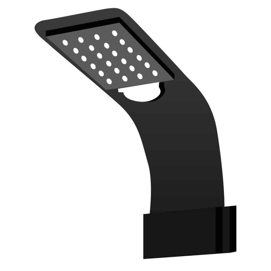 Aqpet Sunny Led Lampada per marino nero 10W