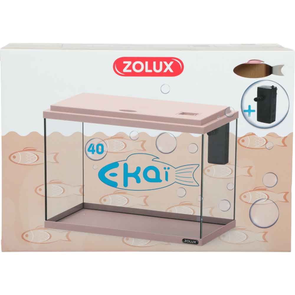 Zolux Ekai 40 Acquario 24 litri Rosa