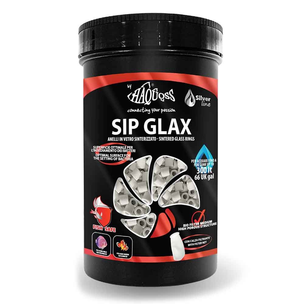 Haquoss Sip Glax Anelli in Vetro Sinterizzato Filtraggio Biologico 500ml 350gr