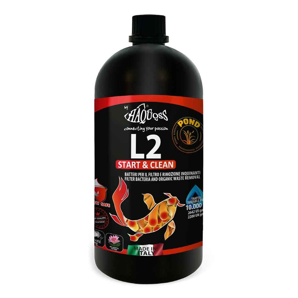 Haquoss L2 Pond Start &amp; Clean Batteri laghetto 1000ml per 10000Lt