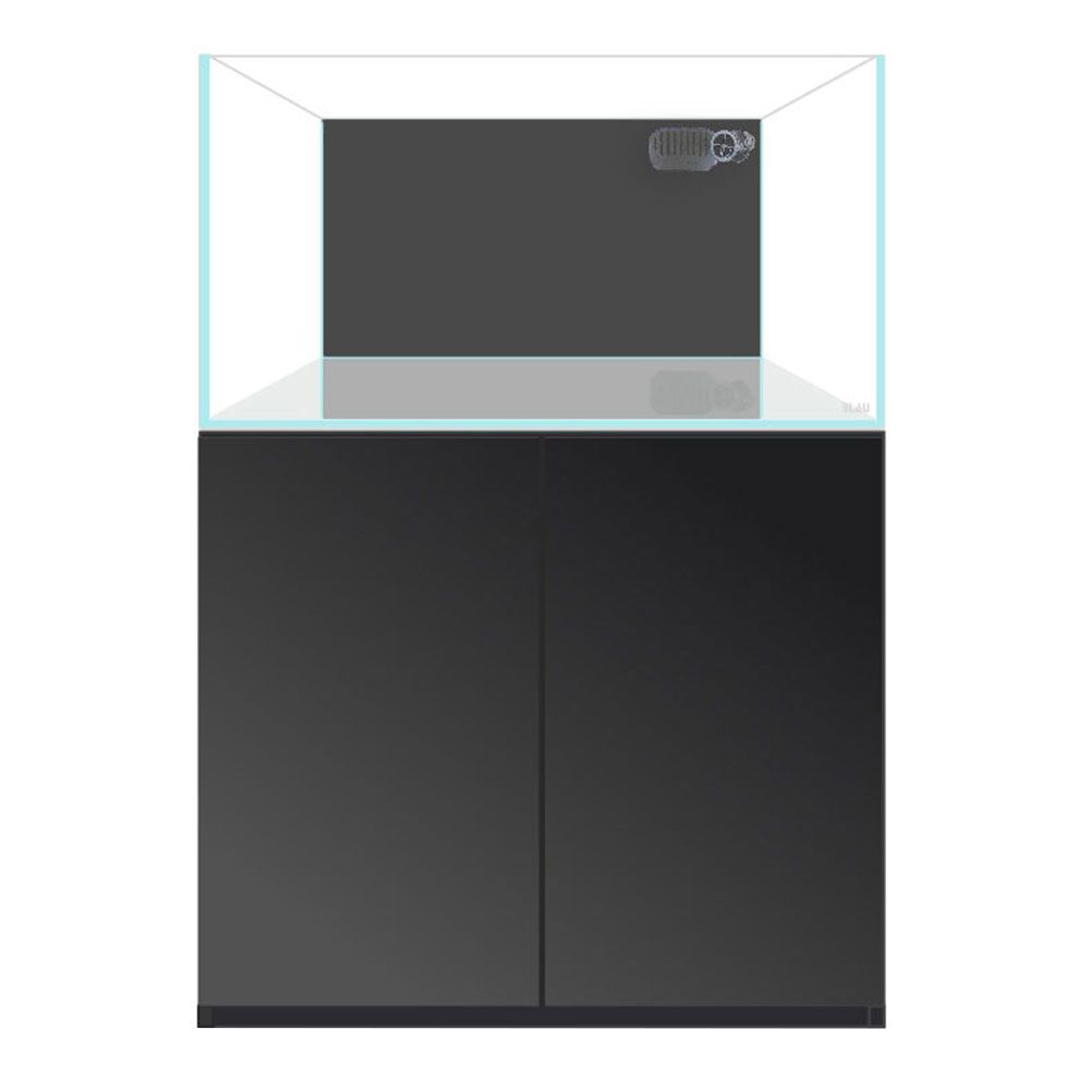 Blau Aquaristic Set Cubic Super Reef 92 Nero Acquario Marino con Supporto 276 Litri
