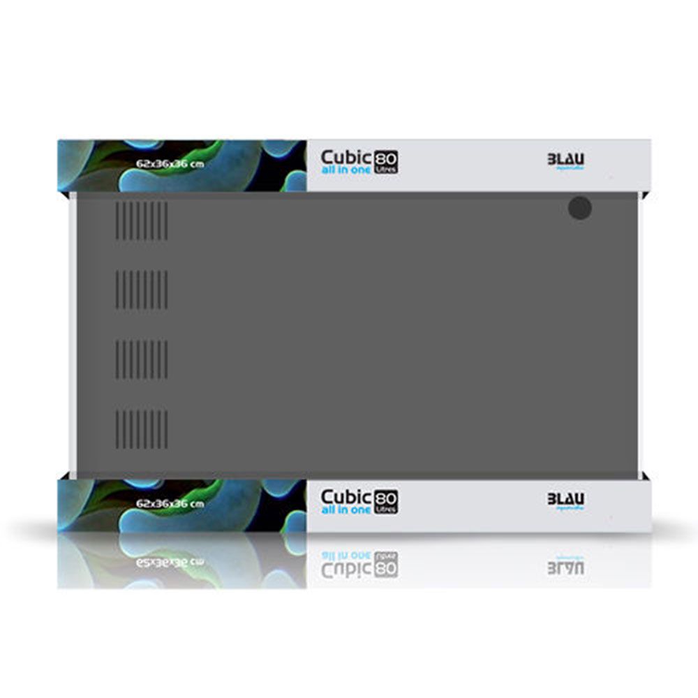 Blau Aquaristic Cubic 80 All in One 80lt Dolce Nero 62x36x36hcm