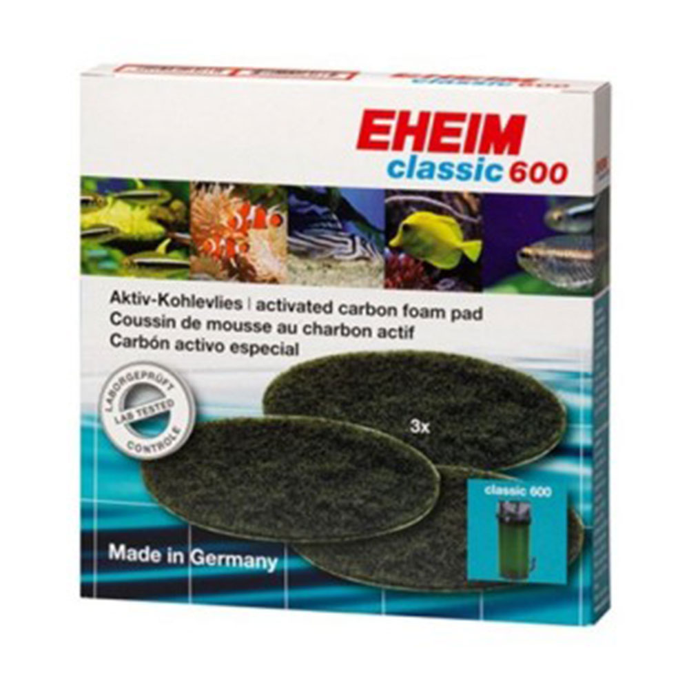 Eheim 2628170 Spugne Carbone per Classic 600 (2217) 3pz
