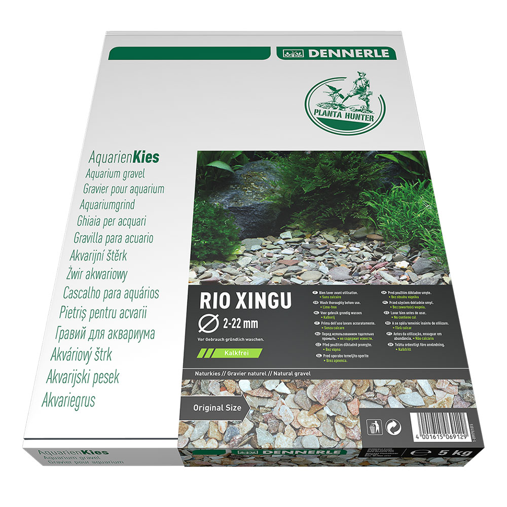 Dennerle Planta Hunter Rio Xingu Ghiaia Naturale 2-22mm 5Kg