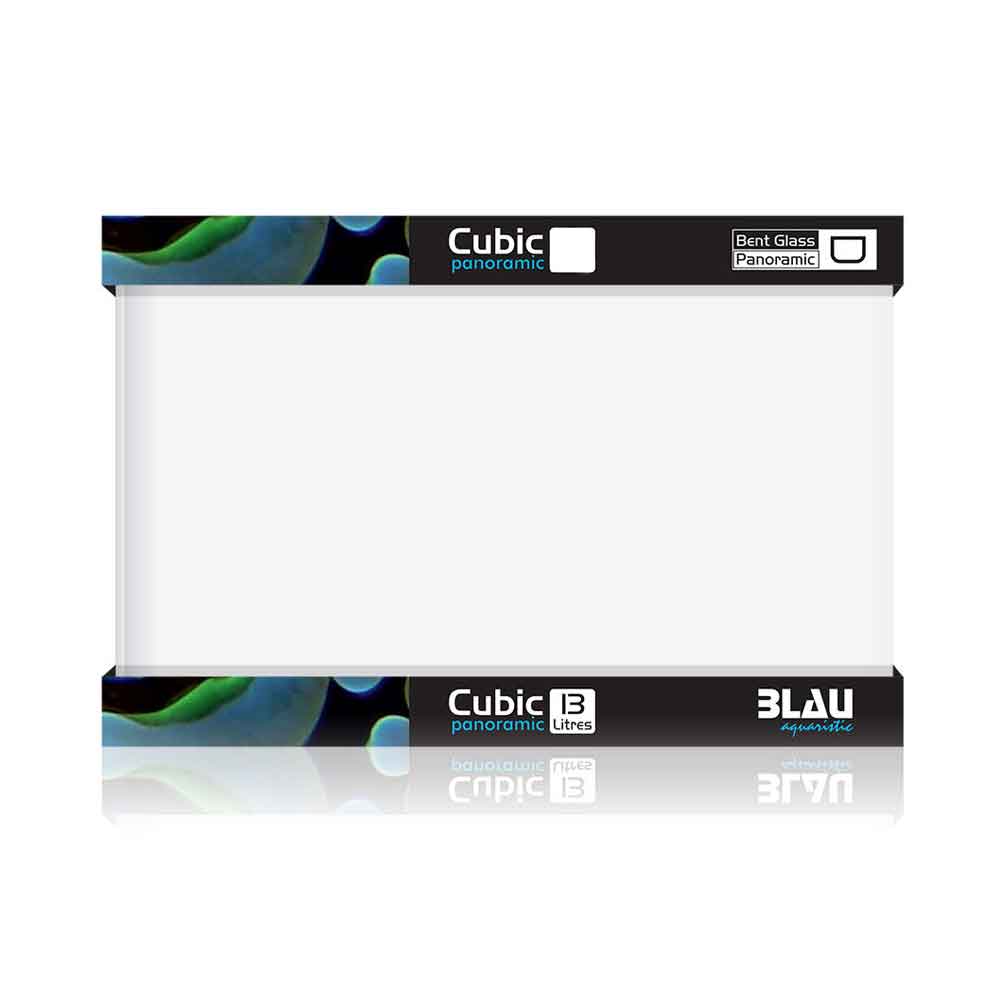 Blau Aquaristic Cubic Panoramic Shallow 17 Acquario 17lt 45x24x16cm