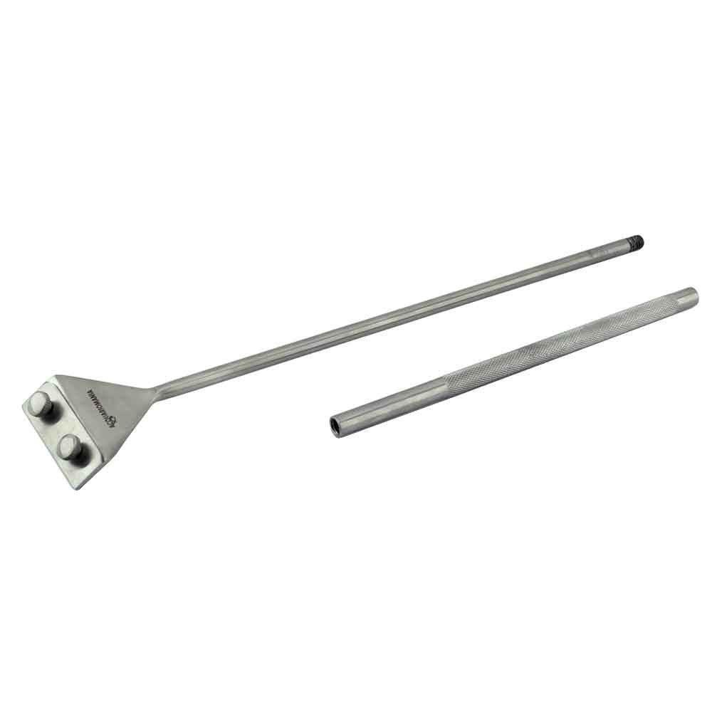 Acquariomania Raschietto Acciaio Inox Pulizia vetri con porta lametta 23-35cm