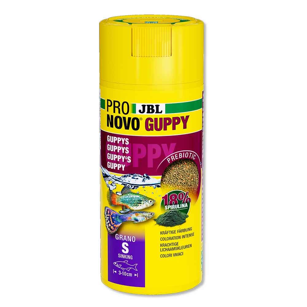 Jbl ProNovo Guppy Grano S con Spirulina e Prebiotici 250ml 136gr