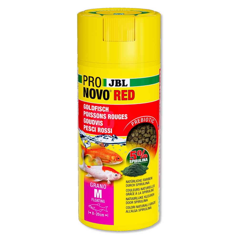 Jbl ProNovo Red Grano M Granulare con Spirulina e Prebiotici 250ml 93gr