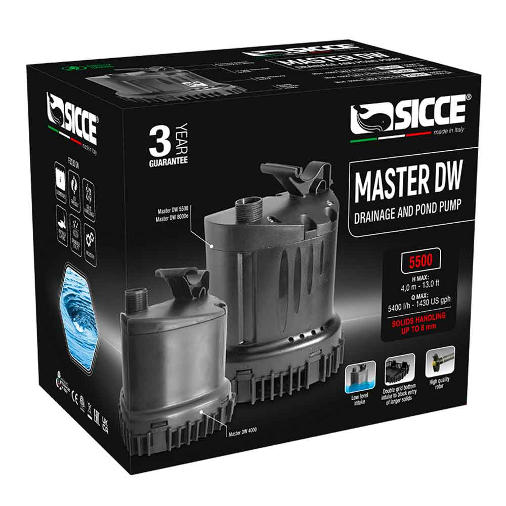 Sicce Master DW 5500 Pompa Laghetto e drenaggio 5400l/h