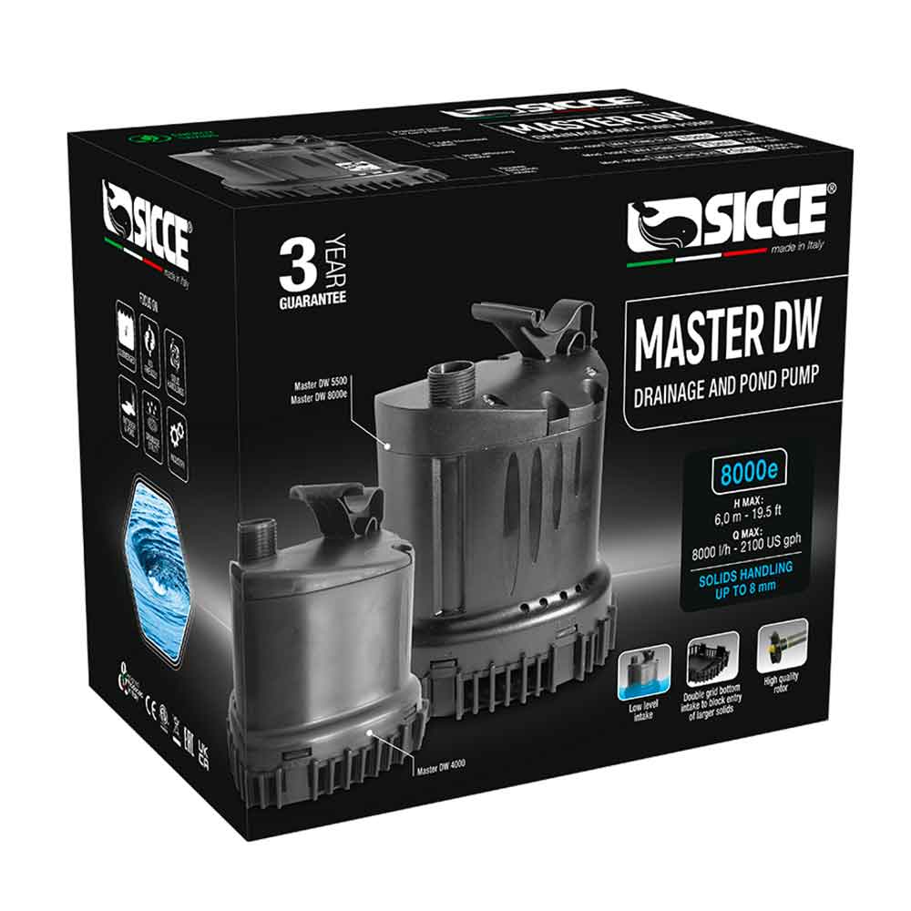 Sicce Master DW 8000 Pompa Laghetto e drenaggio 8000l/h