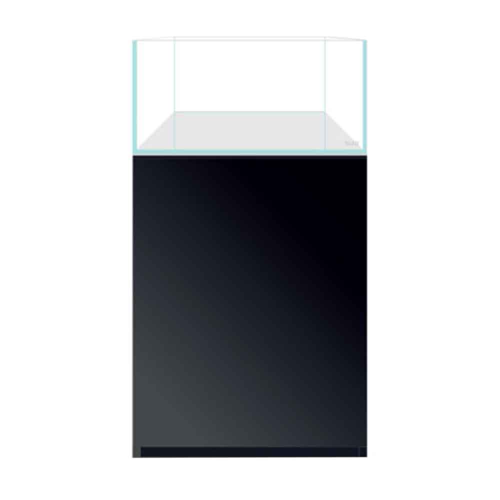 Blau Aquaristic  Set Gran Cubic Experience Shallow 62 Nero Acquario con Supporto 115 Litri