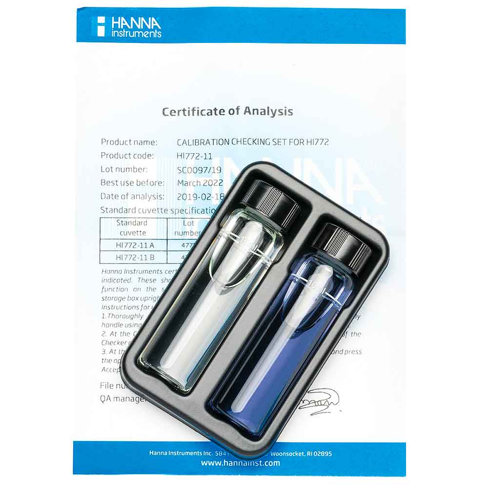 Hanna Instruments HI772-11 Soluzione Controllo calibrazione Checker Alcalinità (dHK) in Acqua Marina