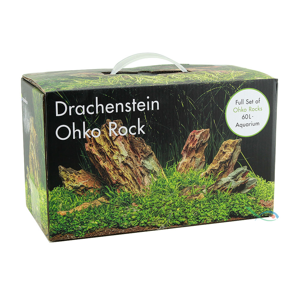 Aquadeco Drachenstein Ohko Rock Dragon Stone Set 9pz per Acquari di 60 litri circa