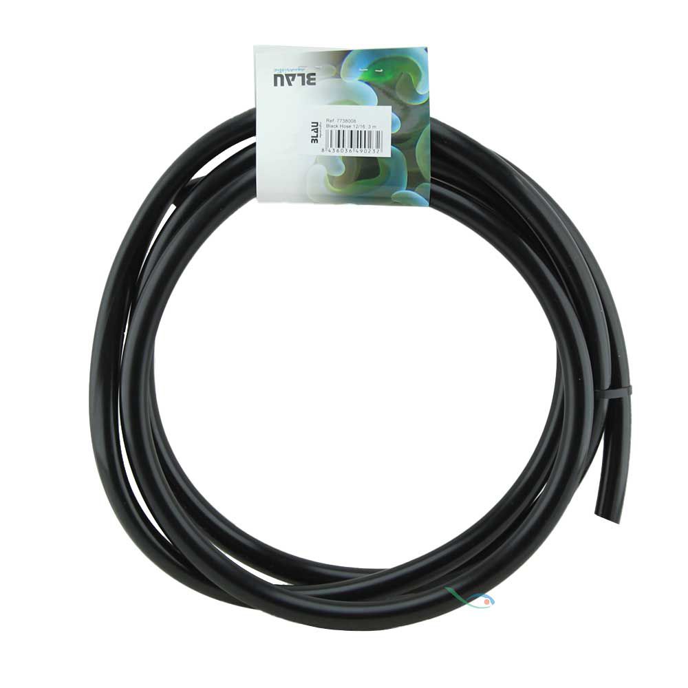 Blau Aquaristic Black Hose Tubo nero antialghe in gomma 16/22mm 3 metri
