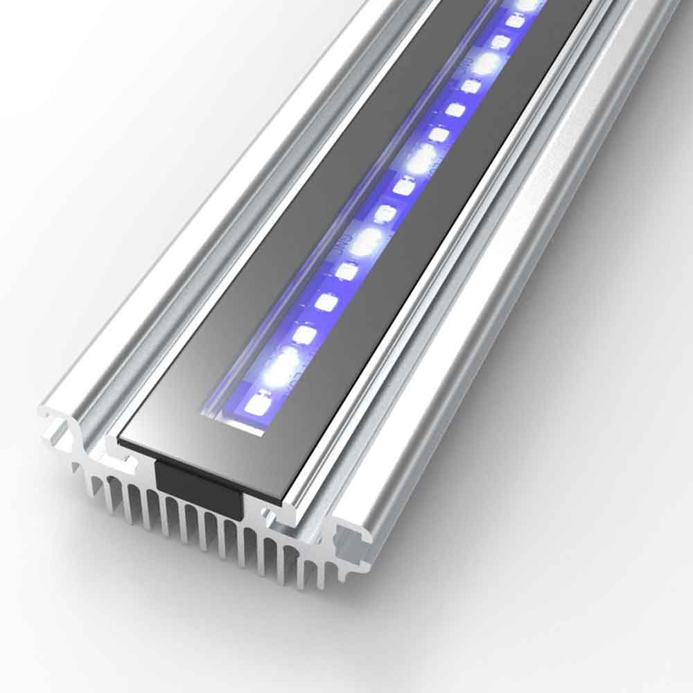 Gnc SilverMoon Marine+ 590mm Barra a Led per Acquari Marini di Barriera 532x50x27cm 26W