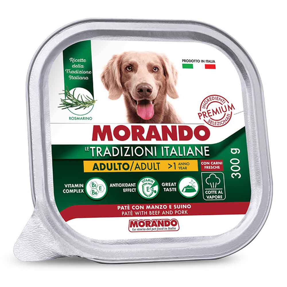 Morando Premium Patè Adulto per Cane con Manzo e Suino 300gr
