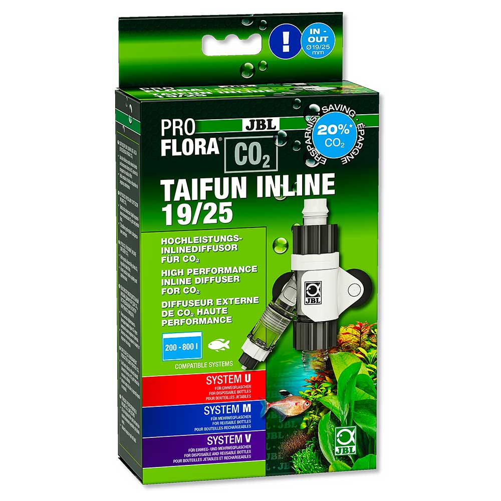 Jbl Proflora Taifun Inline 19/25 mm Diffusore CO2 per Filtri esterni