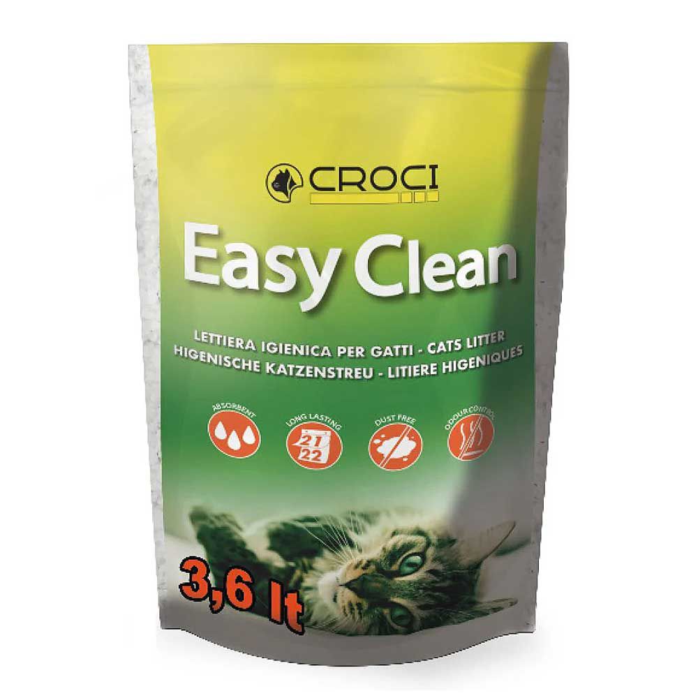 Croci Easy Clean Lettiera Igenica al Silicio per Gatti 3,6Lt