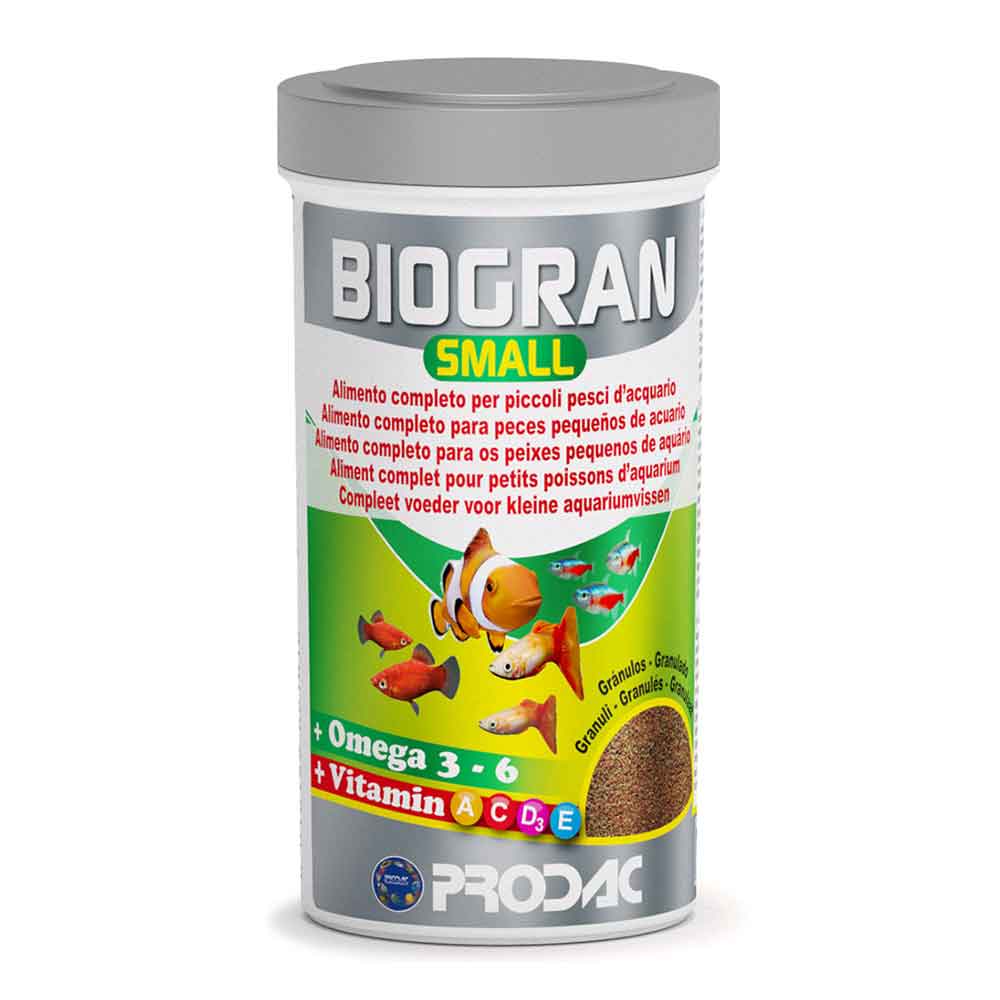 Prodac Biogran Small Mangime granulare per pesci piccoli 250ml 130gr
