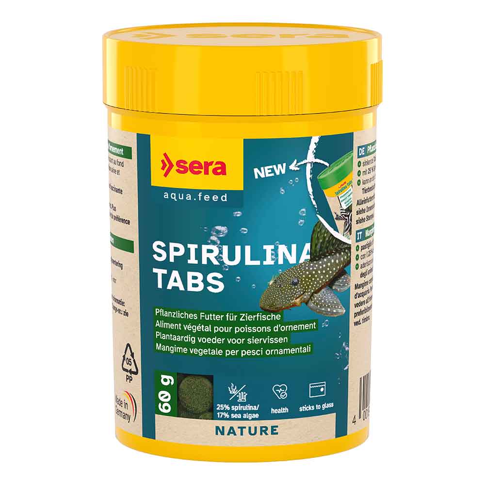 Sera Spirulina Tabs Nature per Pesci erbivori 100ml 60gr