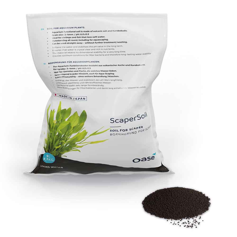 Oase ScaperLine Soil nero 9 litri 8,1Kg 1,5-3mm