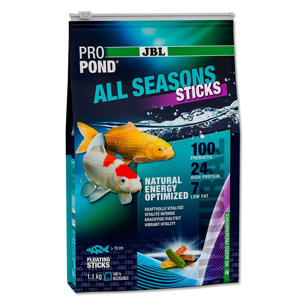 Jbl Pro Pond All Season Sticks S Mangime bastoncini quattro stagioni per koi e altri pesci da laghetto 1,1kg New 2025