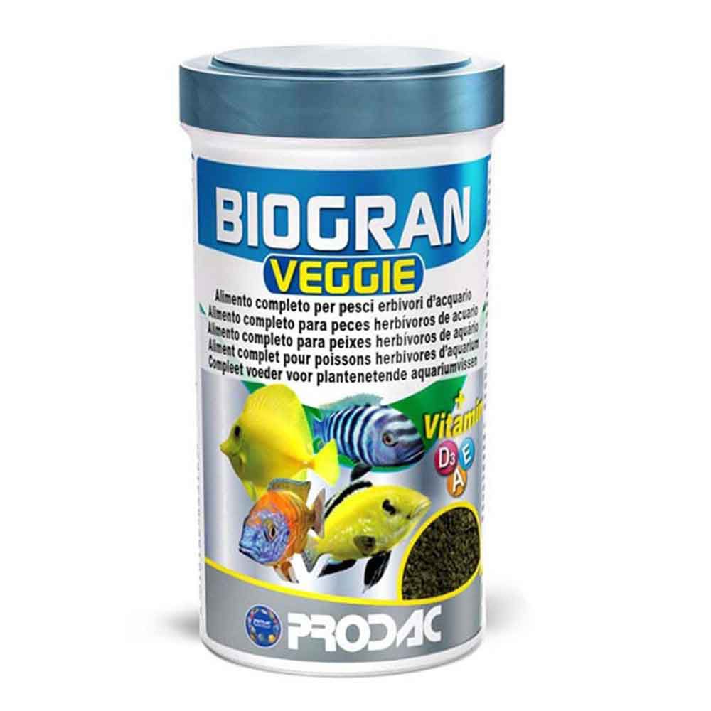 Prodac Biogran Veggie Mangime granulare per Pesci erbivori 250ml 100gr