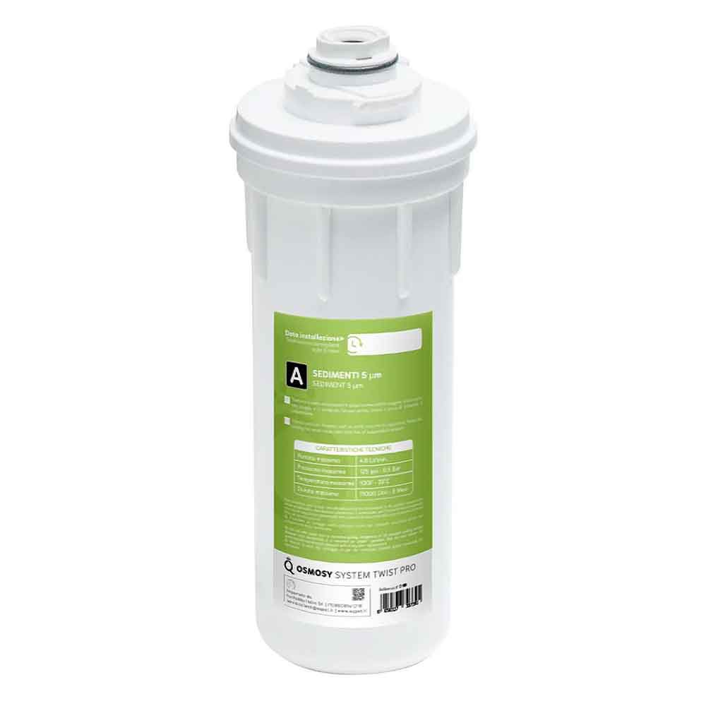 Aqpet Ricambio Cartuccia Sedimenti Impianto Osmosi A Sgancio Rapido Twist Pro