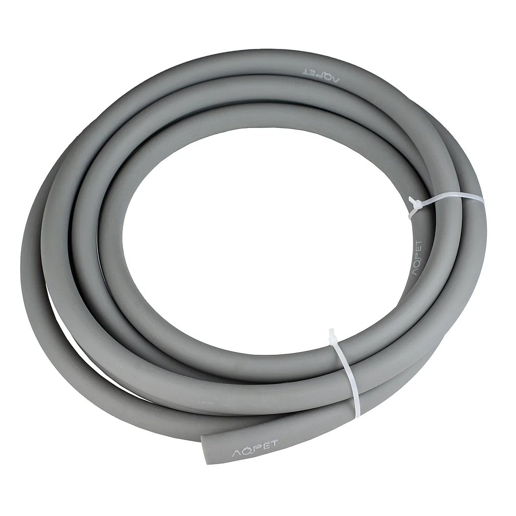Aqpet Tubo in silicone-pvc mix effetto seta grigio 9/12mm 5mt