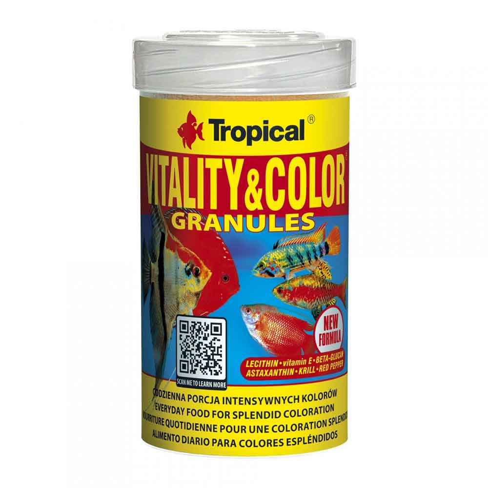 Tropical Vitality &amp; Color Granules Mangime affondante in granuli per i colori 100ml 55g