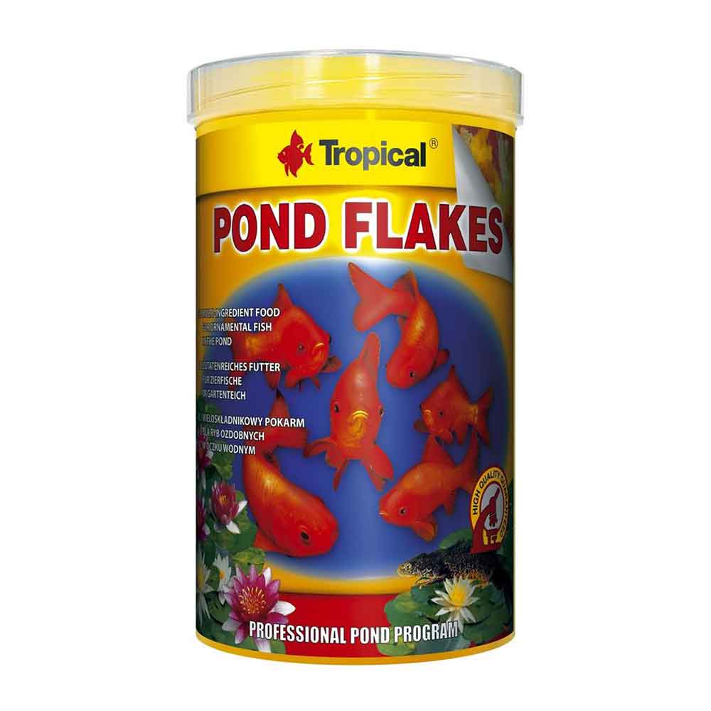 Tropical Pond Flakes Mangime per Pesci da Laghetto 1000ml 145g