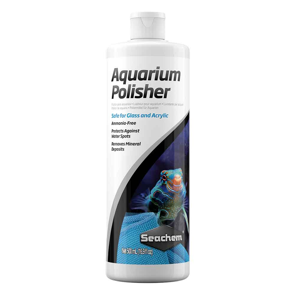 Seachem Aquarium Polisher Pulizia vetri Acquario 500 ml