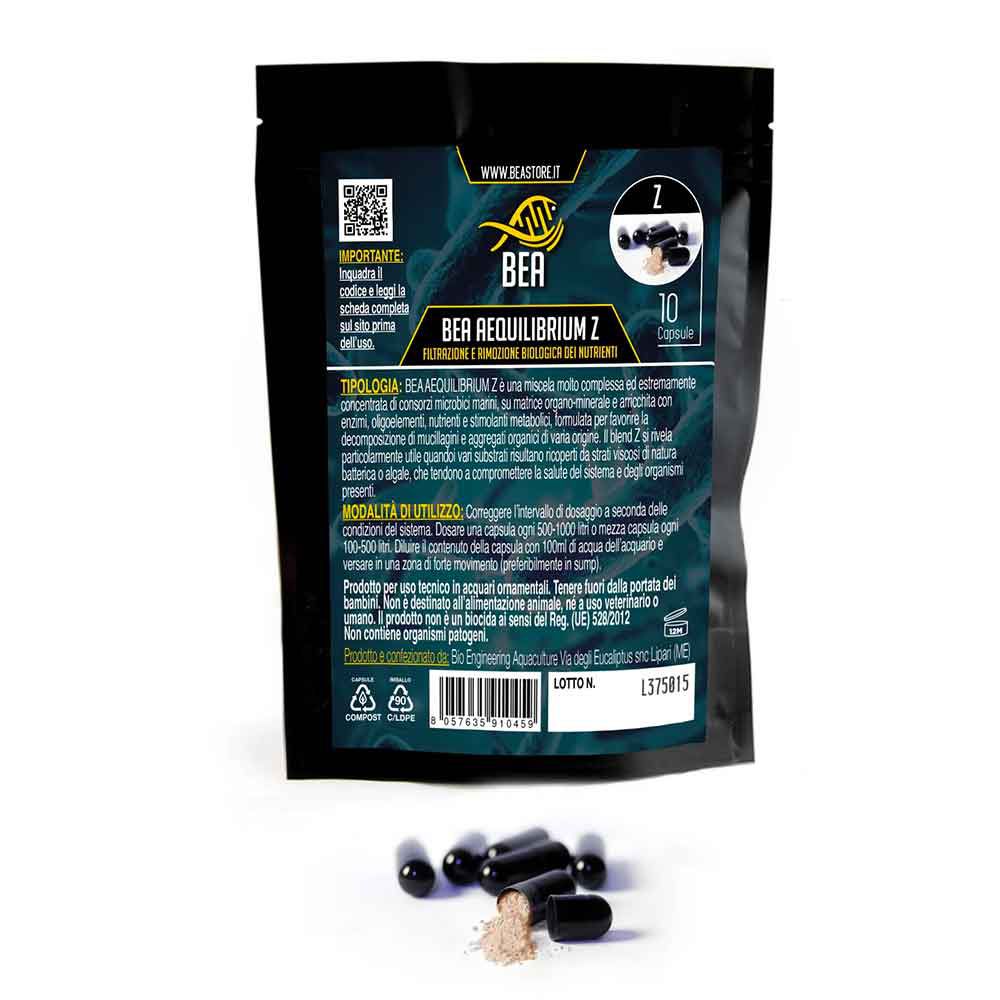 Bea Aequilibrium Z miscela di consorzi microbici marini 10 capsule