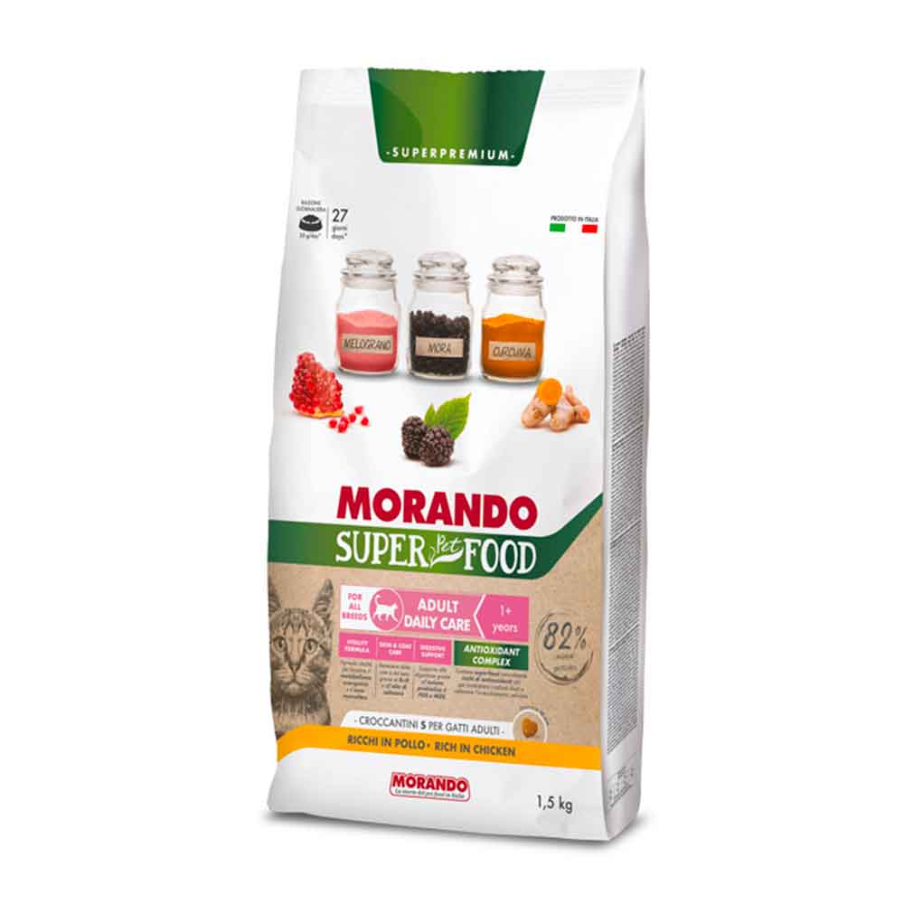 Morando Super Pet Food Adult Daily Care S Ricchi in Pollo 1,5Kg