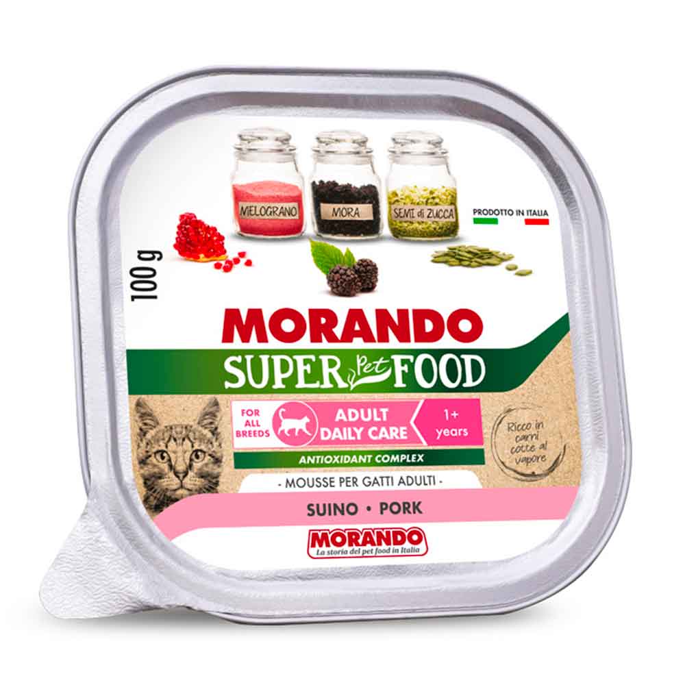 Morando Super Pet Food Umido Adult Mouse per Gatto con Suino 100gr
