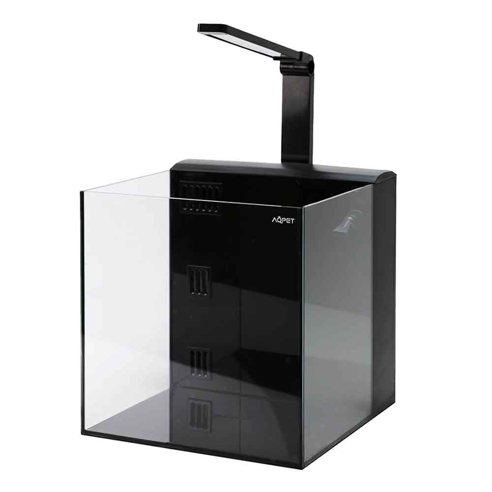 Aqpet Aqua 60 Rear Nero Acquario Vetro Extrachiaro 50x50x50h cm