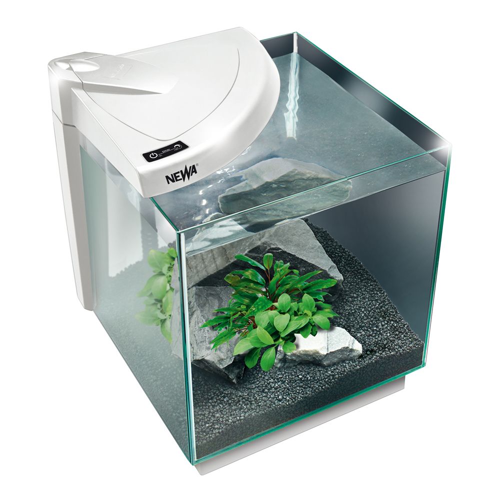 Newa More 20 Caridinae Acquario Freshwater Completo Led Touch 18Lt Bianco