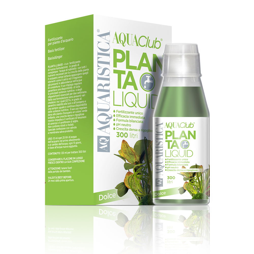 AQ Aquaristica Planta Liquid Fertilizzante Unico 200ml fino a 500 litri