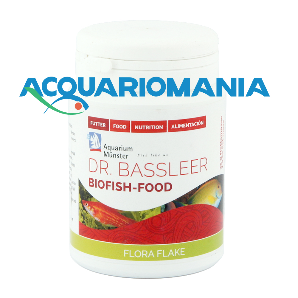Aquarium Munster Dr. Bassleer Flora Flakes Scaglie vegetali 250ml 35g