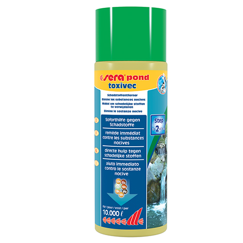 Sera Pond Toxivec contro ammoniaca, nitriti e sostanze tossiche 500 ml per 10.000 l