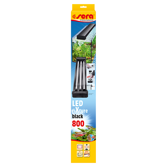 Sera LED FiXture Black 800 Plafoniera per inserimento Tubi a Led Sera 80 cm