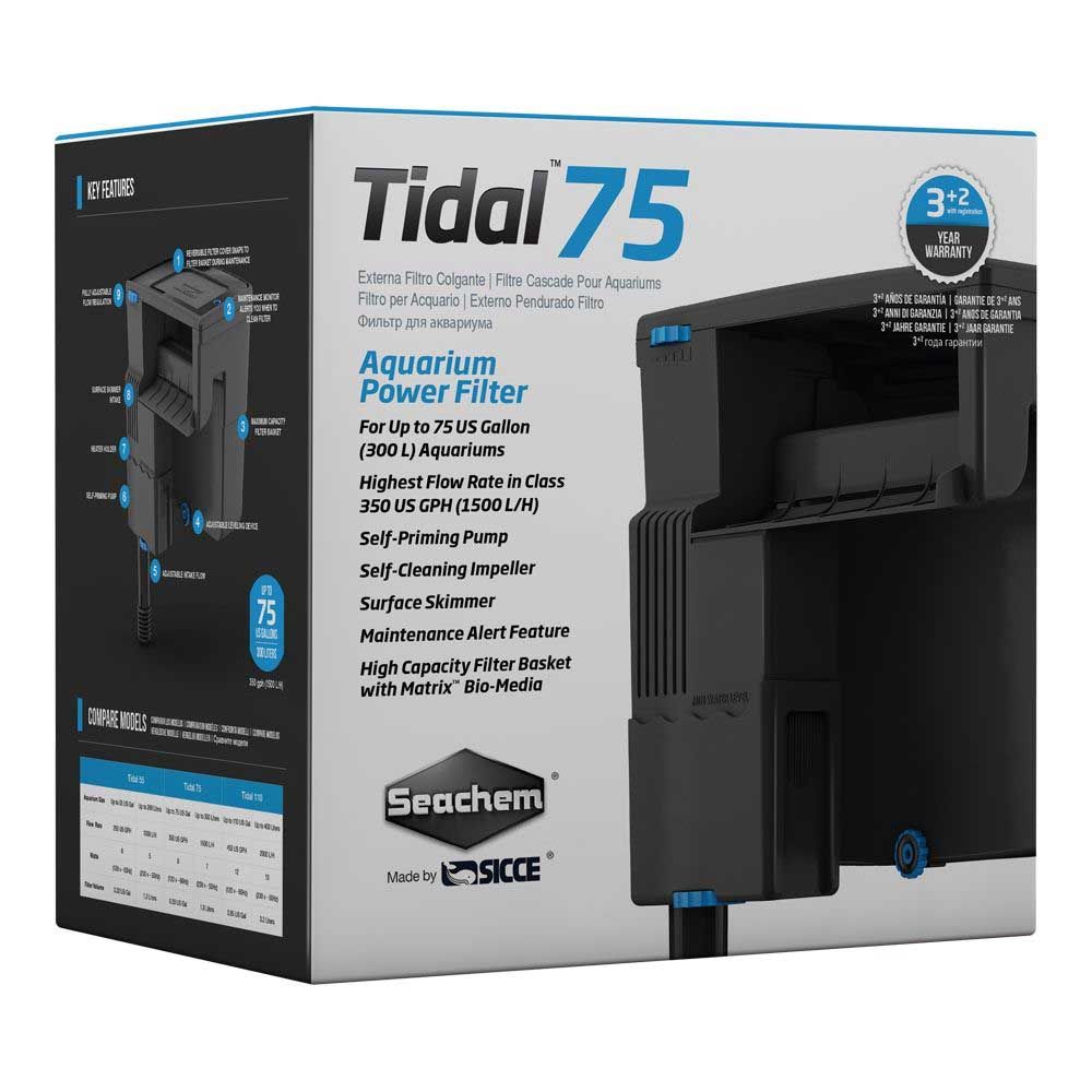 Seachem Tidal 75 Filtro esterno appeso per acquari fino a 300 l
