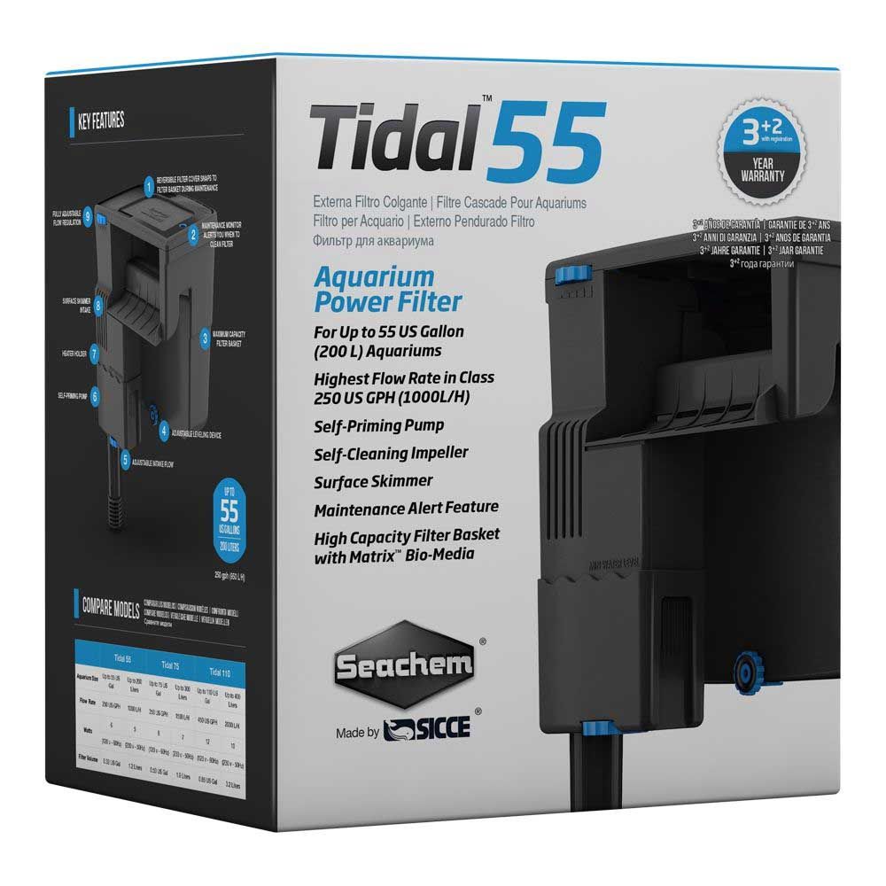 Seachem Tidal 55 Filtro esterno appeso per acquari fino a 200 l