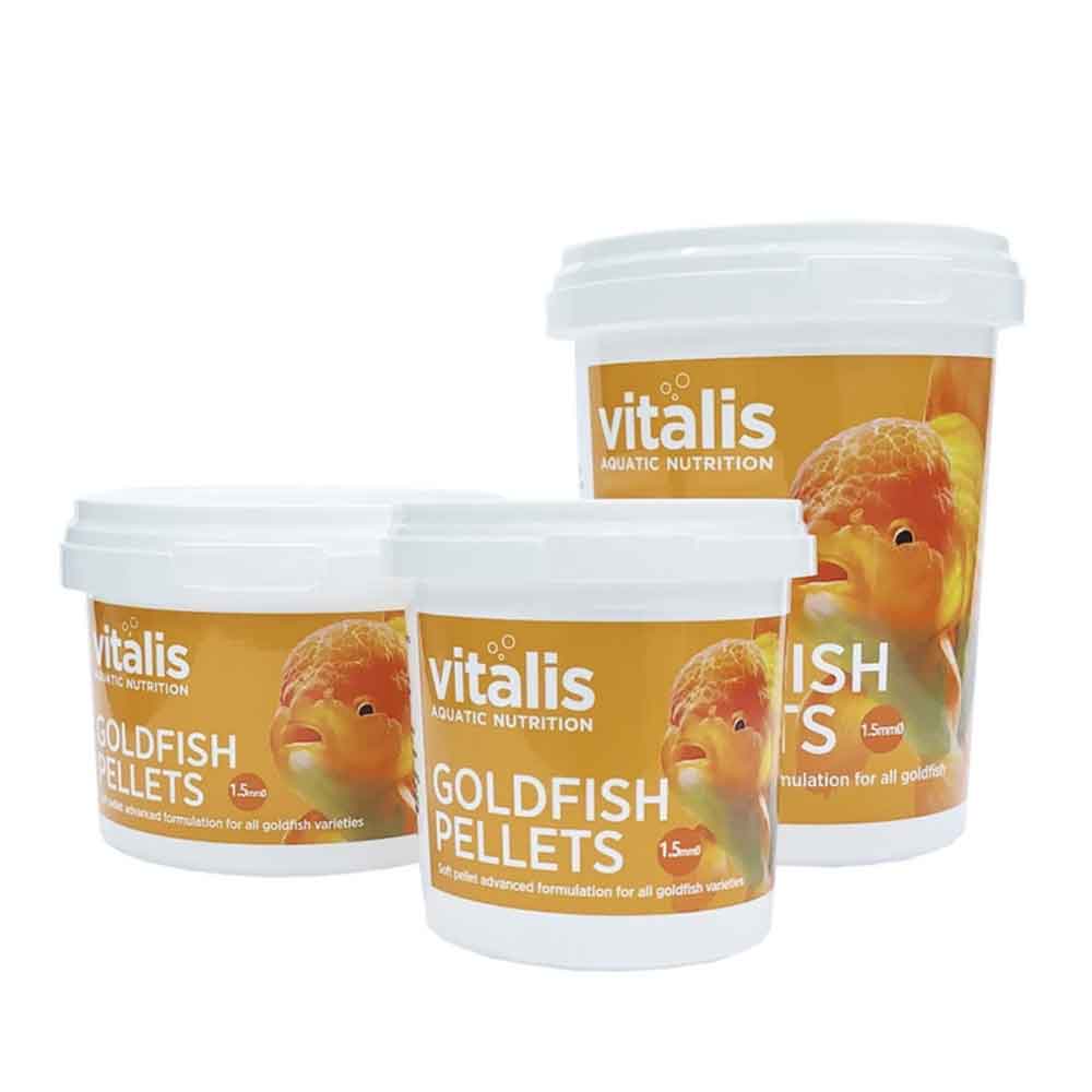 Vitalis Goldfish Pellets Mangime in granuli morbidi affondanti per pesci rossi 1.5mm 140g